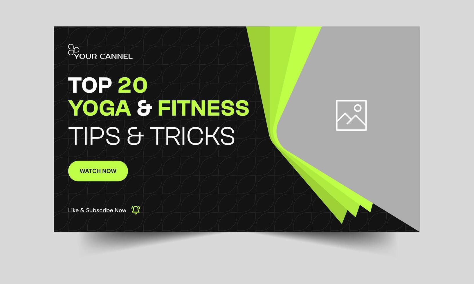 Fully editable eps fitness cover banner design, body massage and yoga tips and tricks thumbnail banner design, eps 10 file format vector