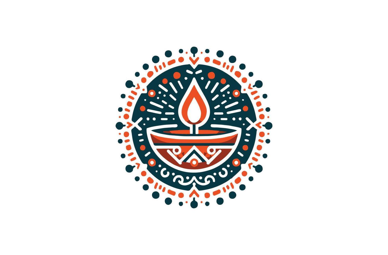 Diwali Diya Lamp vector