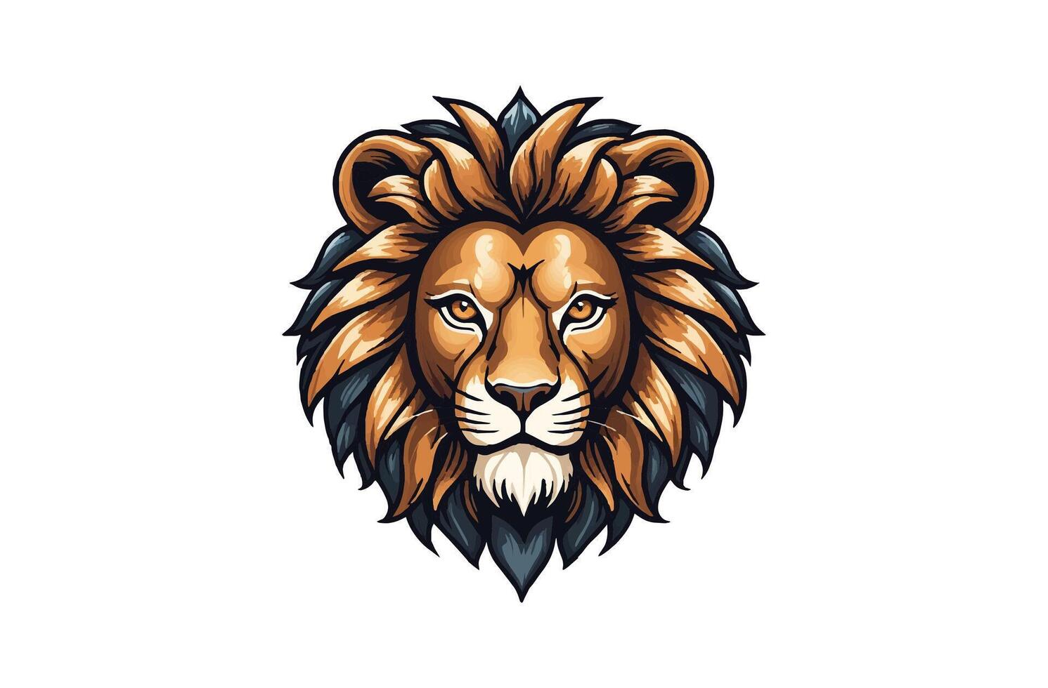 Lion Head Art vector