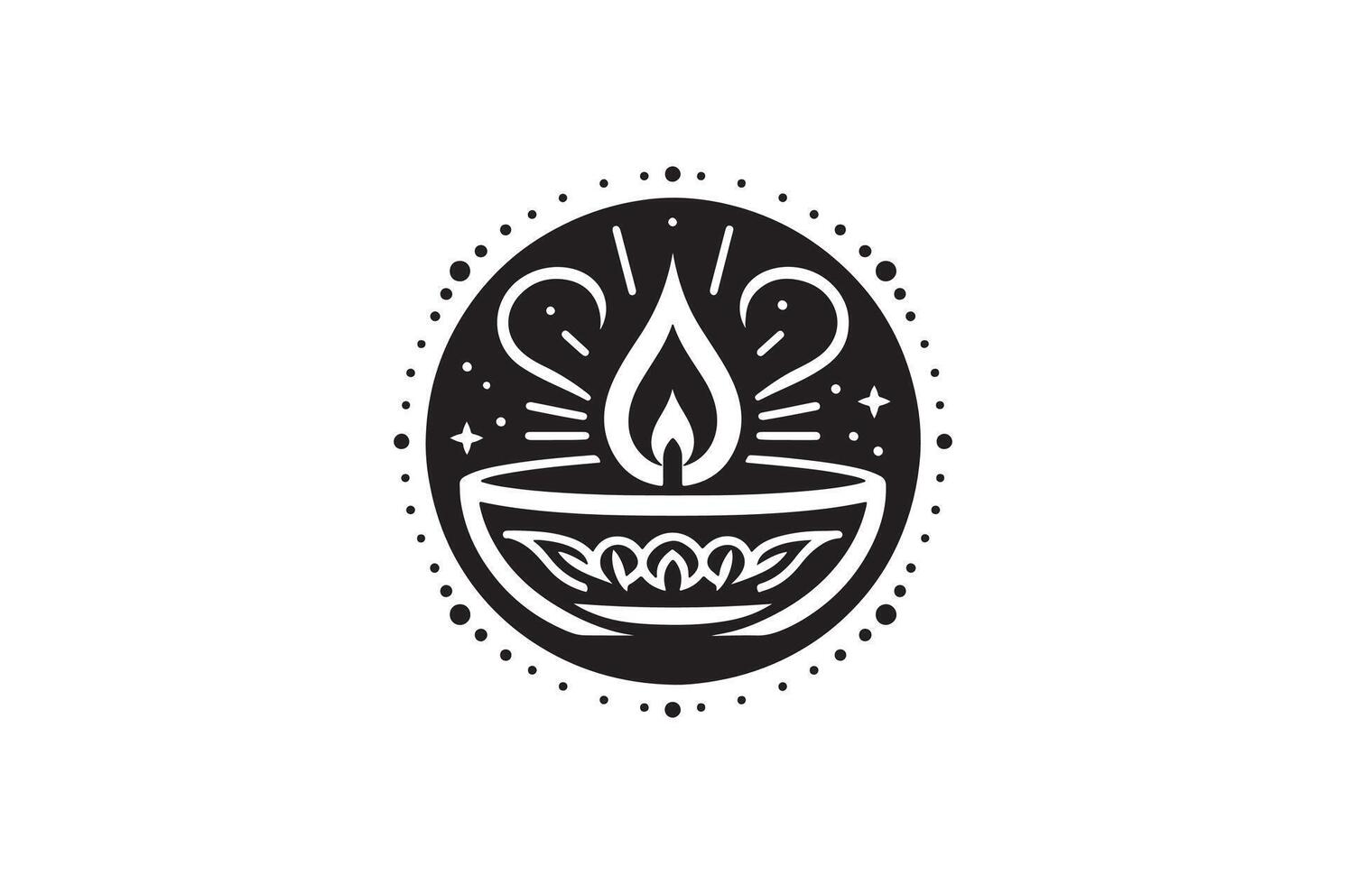Diwali Diya Lamp vector