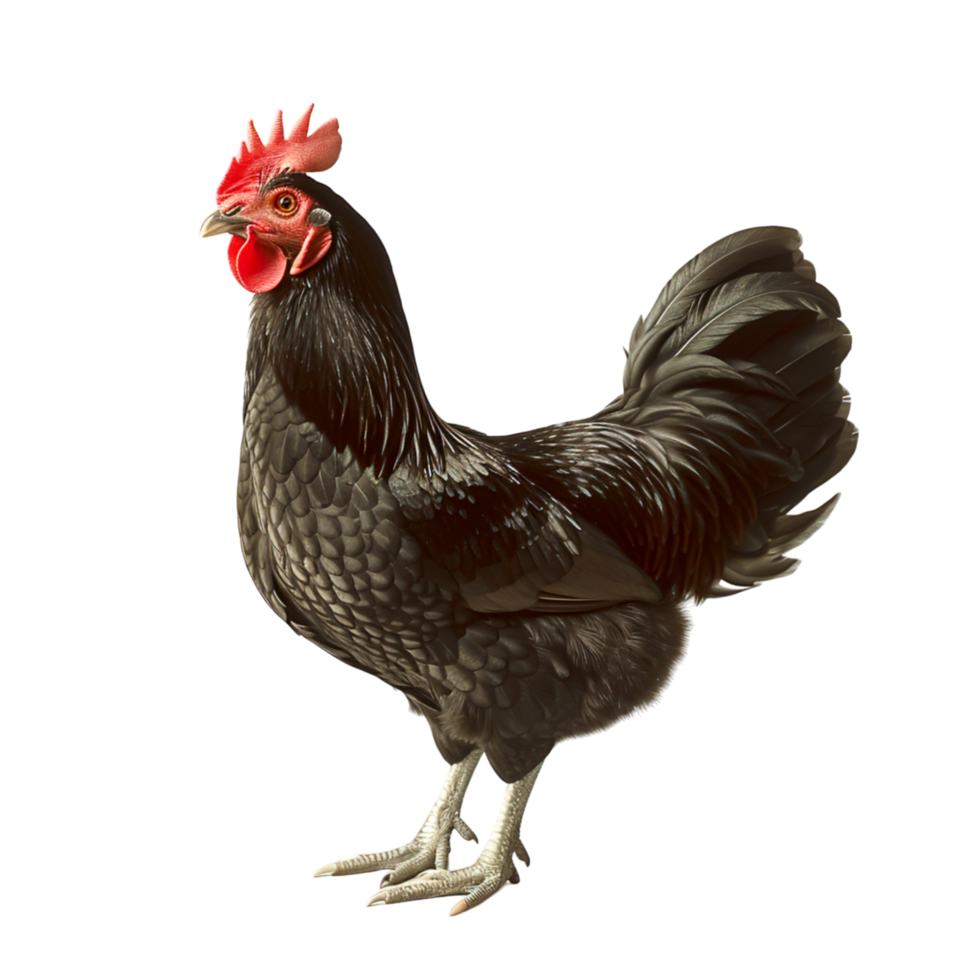 Striking Guinea Fowl Featuring Speckled Feathers png