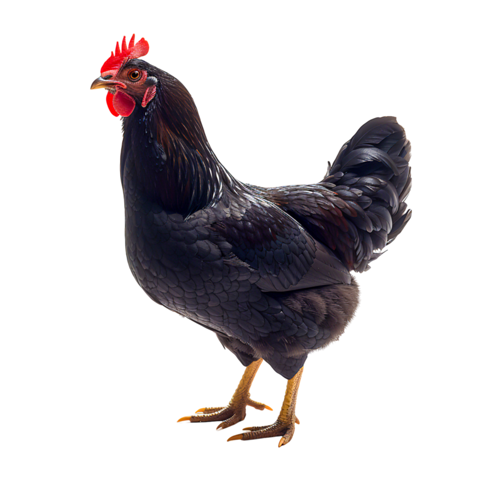 Striking Guinea Fowl Featuring Speckled Feathers png
