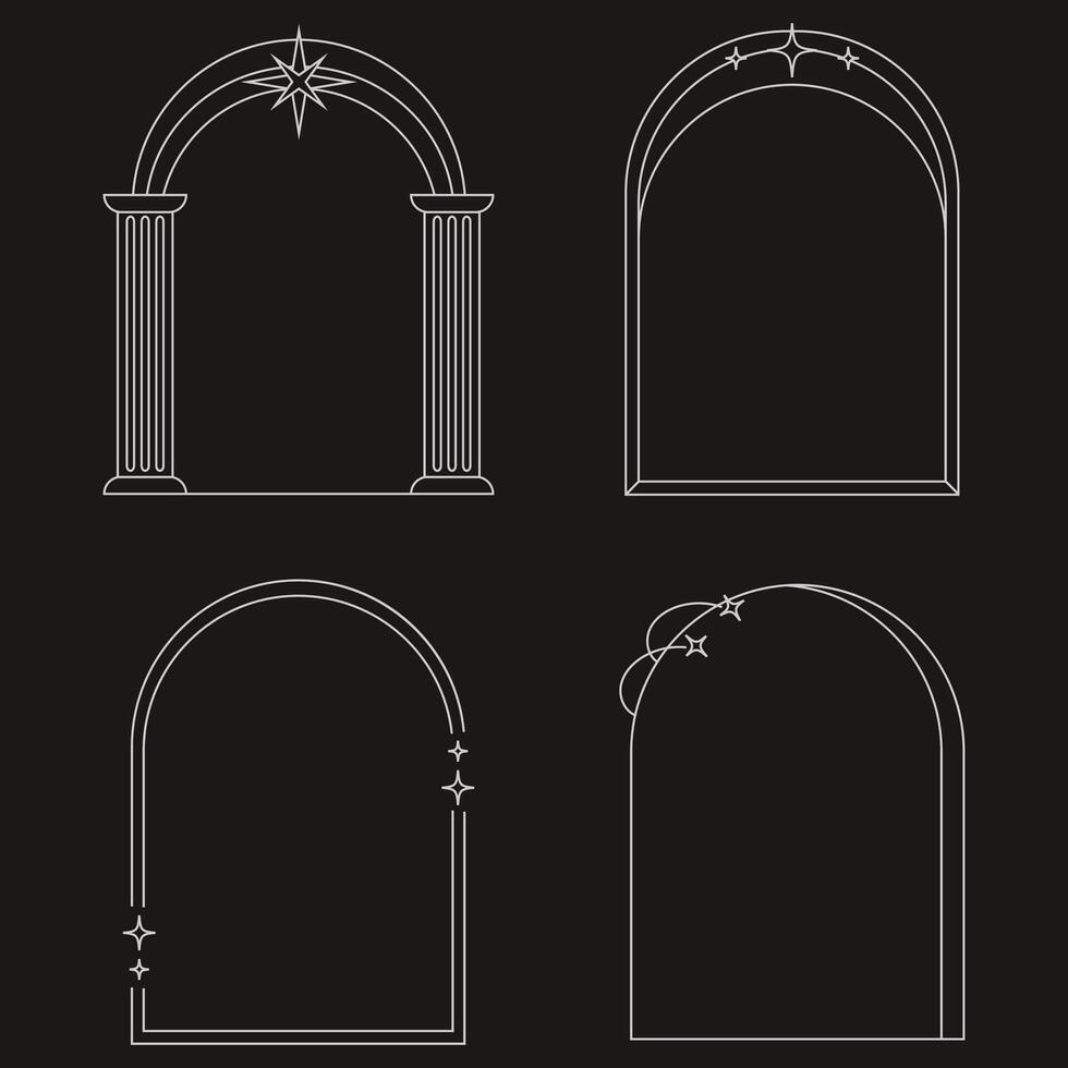 calligraphic border collection unique design vector
