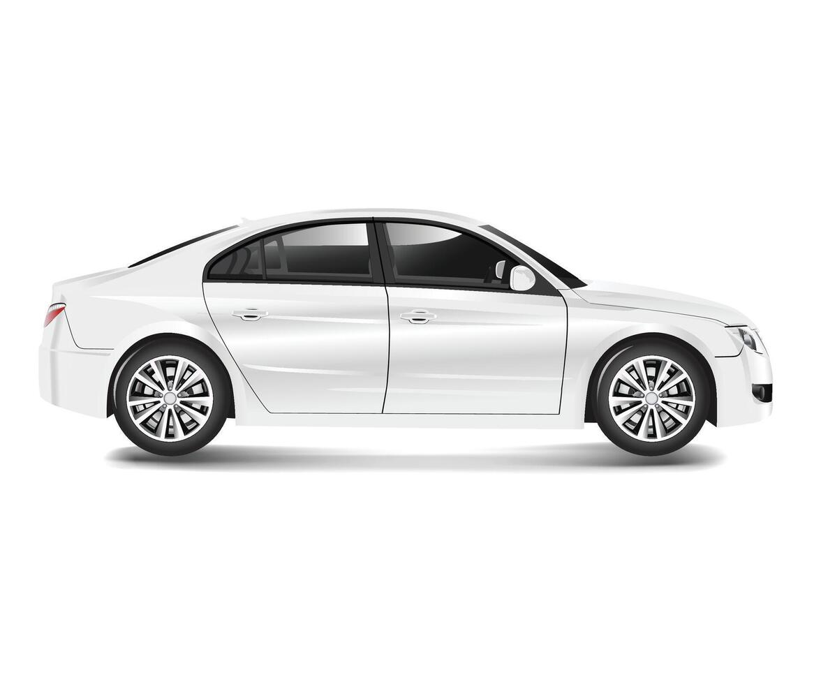 front view various cars vector