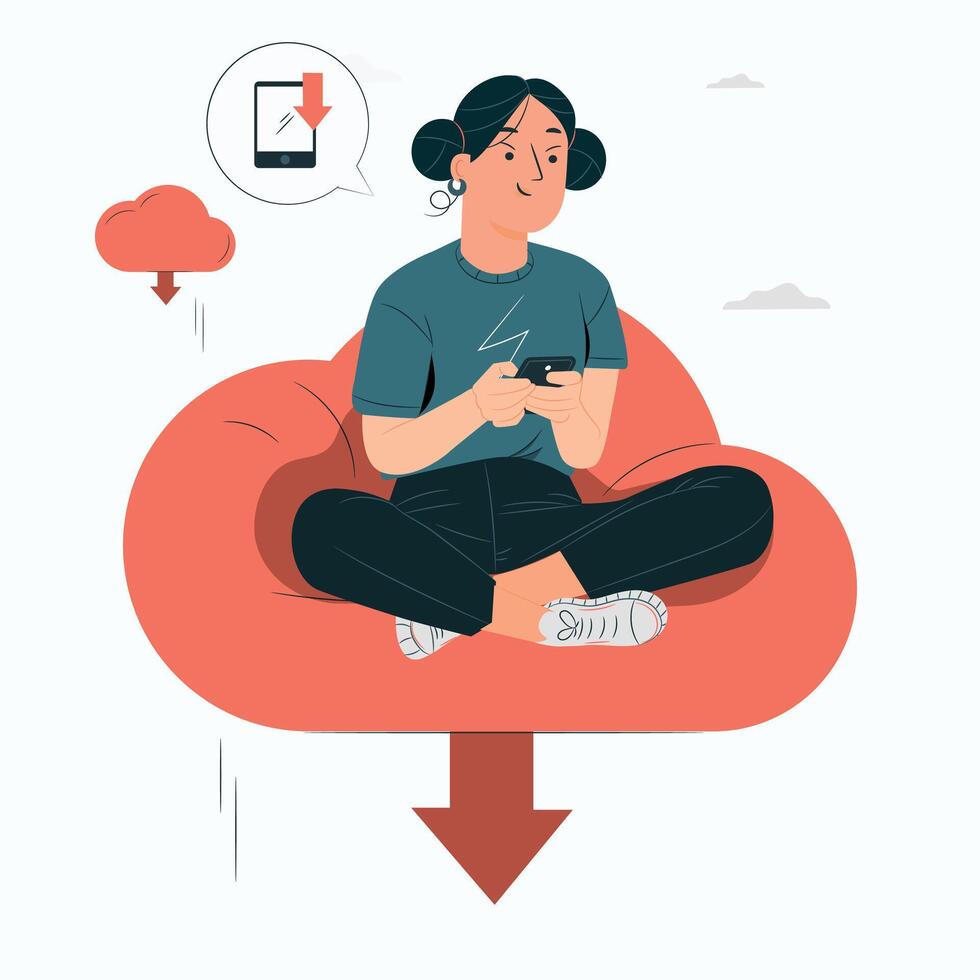 download concept illustration vector