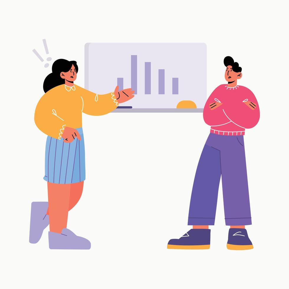 workplace office people conflict argue vector