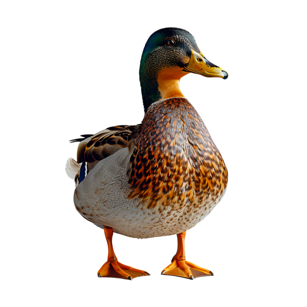 Graceful Duck with Glistening Feathers Elegance and Beauty in Nature png