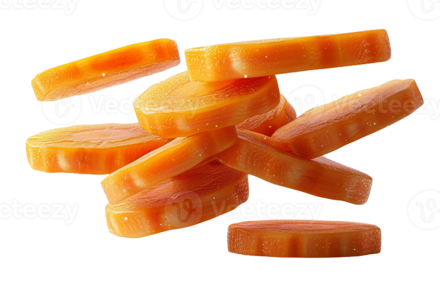 Floating Carrot Discs png