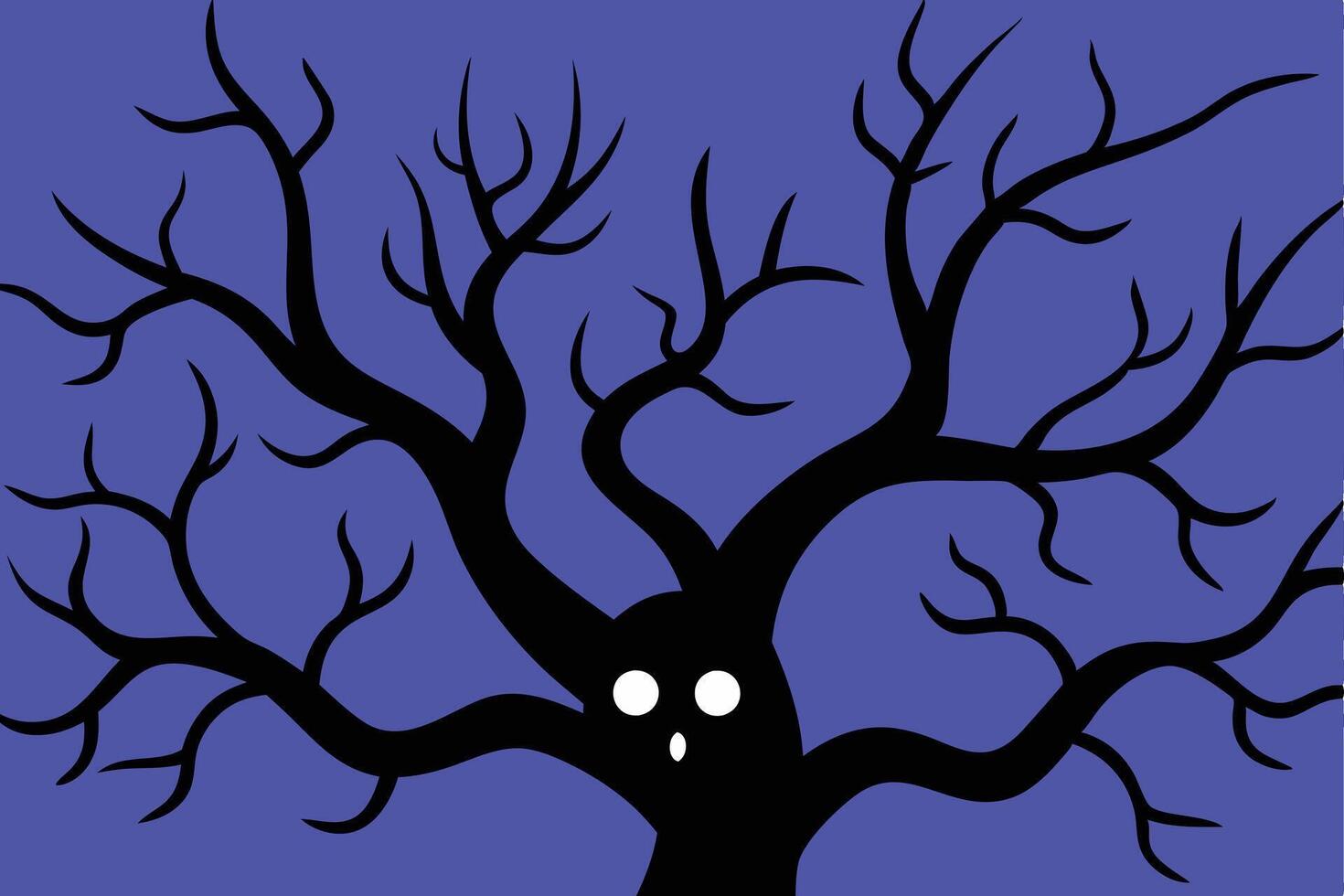 Spooky Bare Branches Silhouette Halloween Illustration and Clipart Designs. Spooky bare branches silhouette perfect for Halloween illustrations and clipart designs. vector