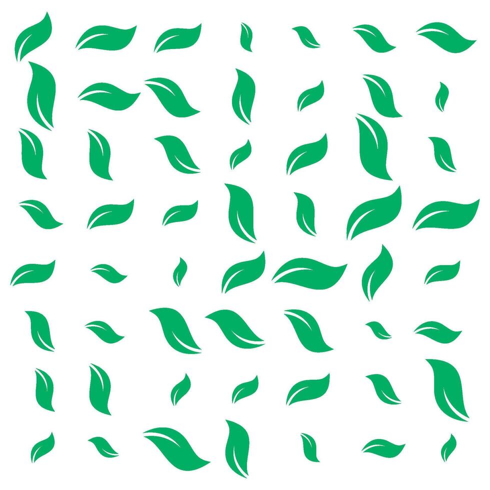 Leaf background pattern vector