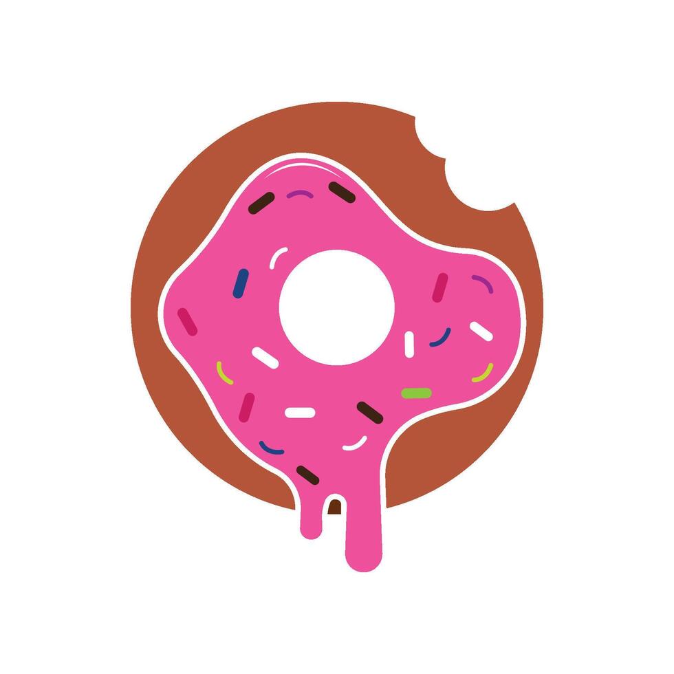 Donuts illustration flat design vector