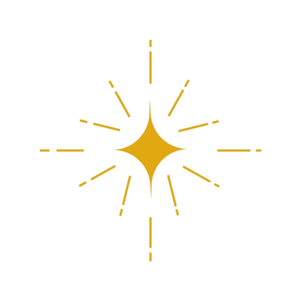 Star bright icon vector