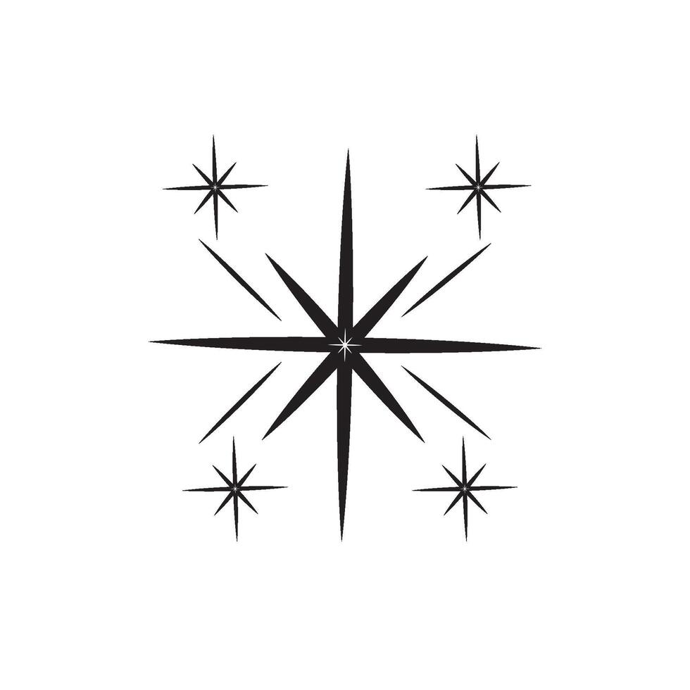 Star bright icon vector