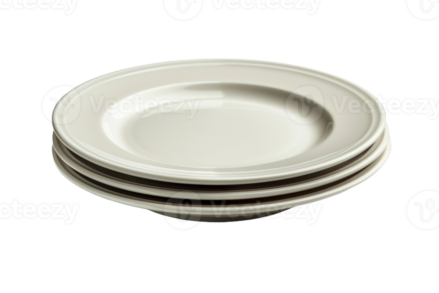 Stack of Ceramic Dinner Plates png
