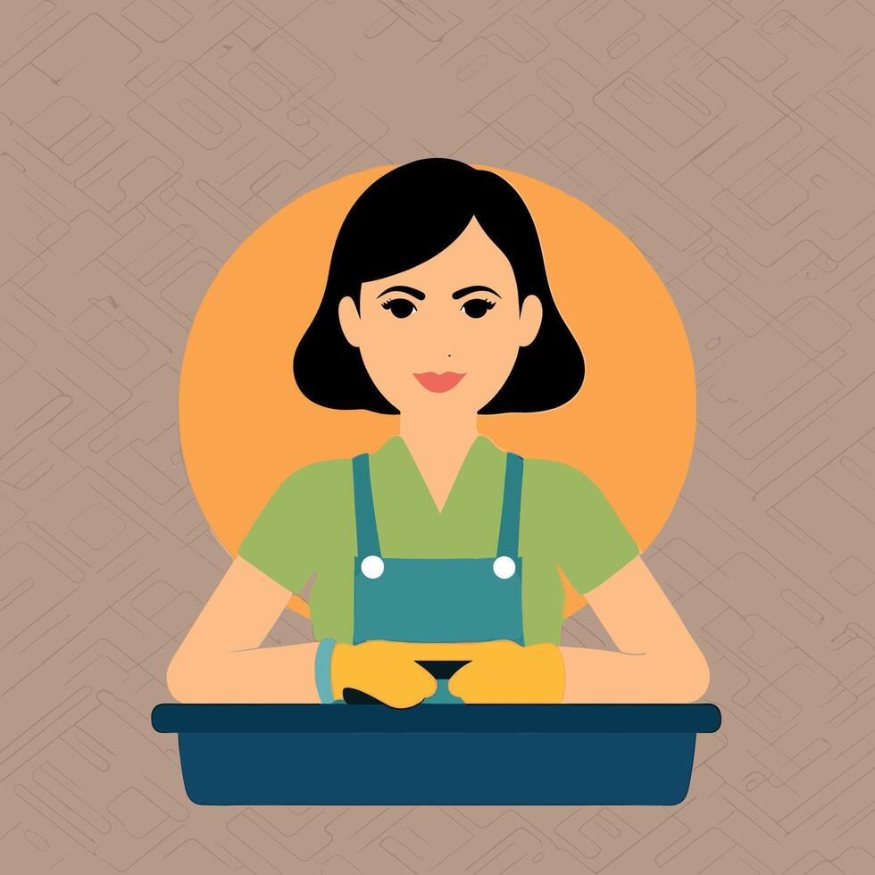 worker and builder wearing construction hat and tools vector