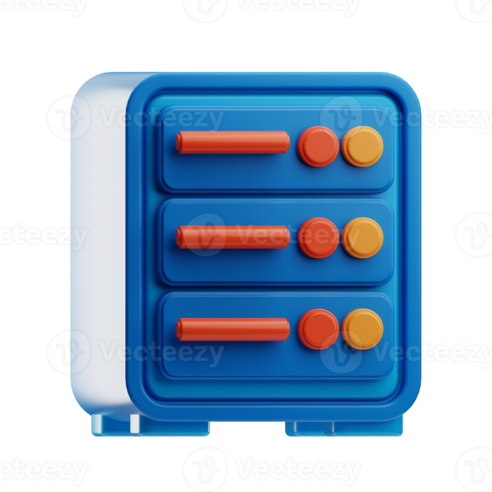 Server Technology illustration 3D png