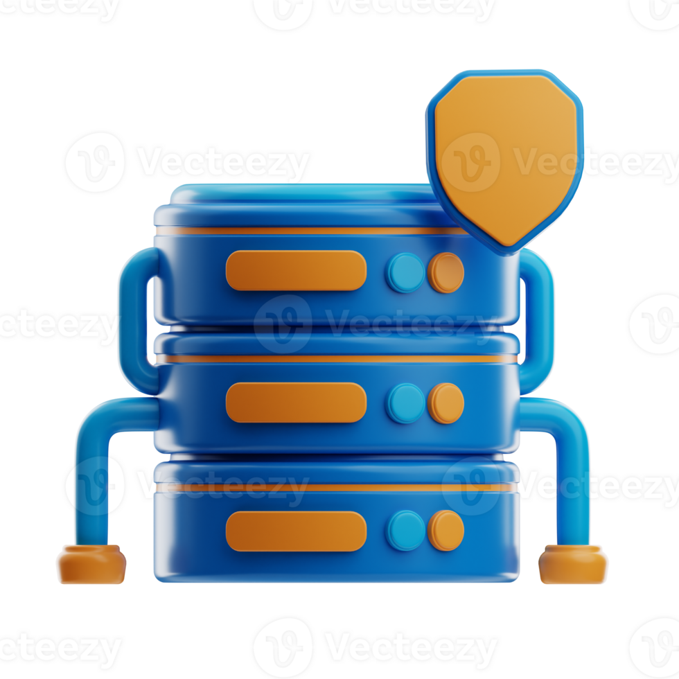 Database Security Technology illustration 3D png