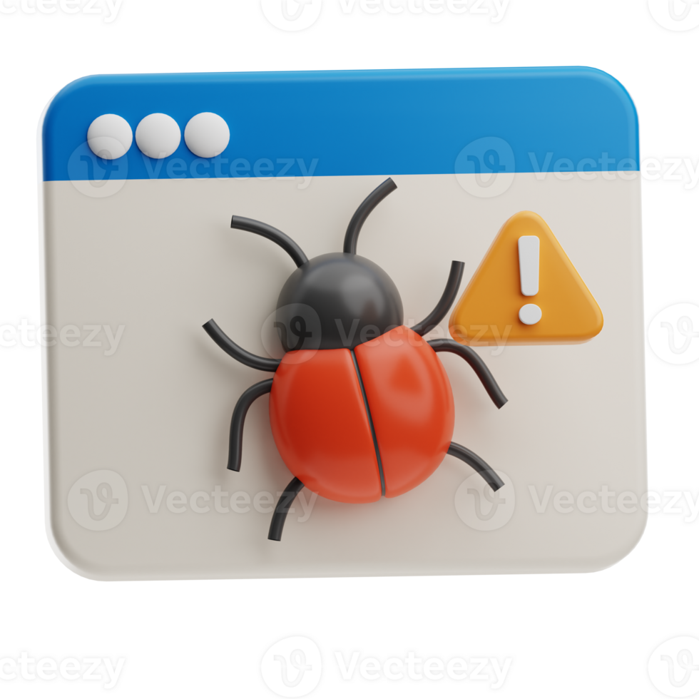 Dangours Website Technology illustration 3D png