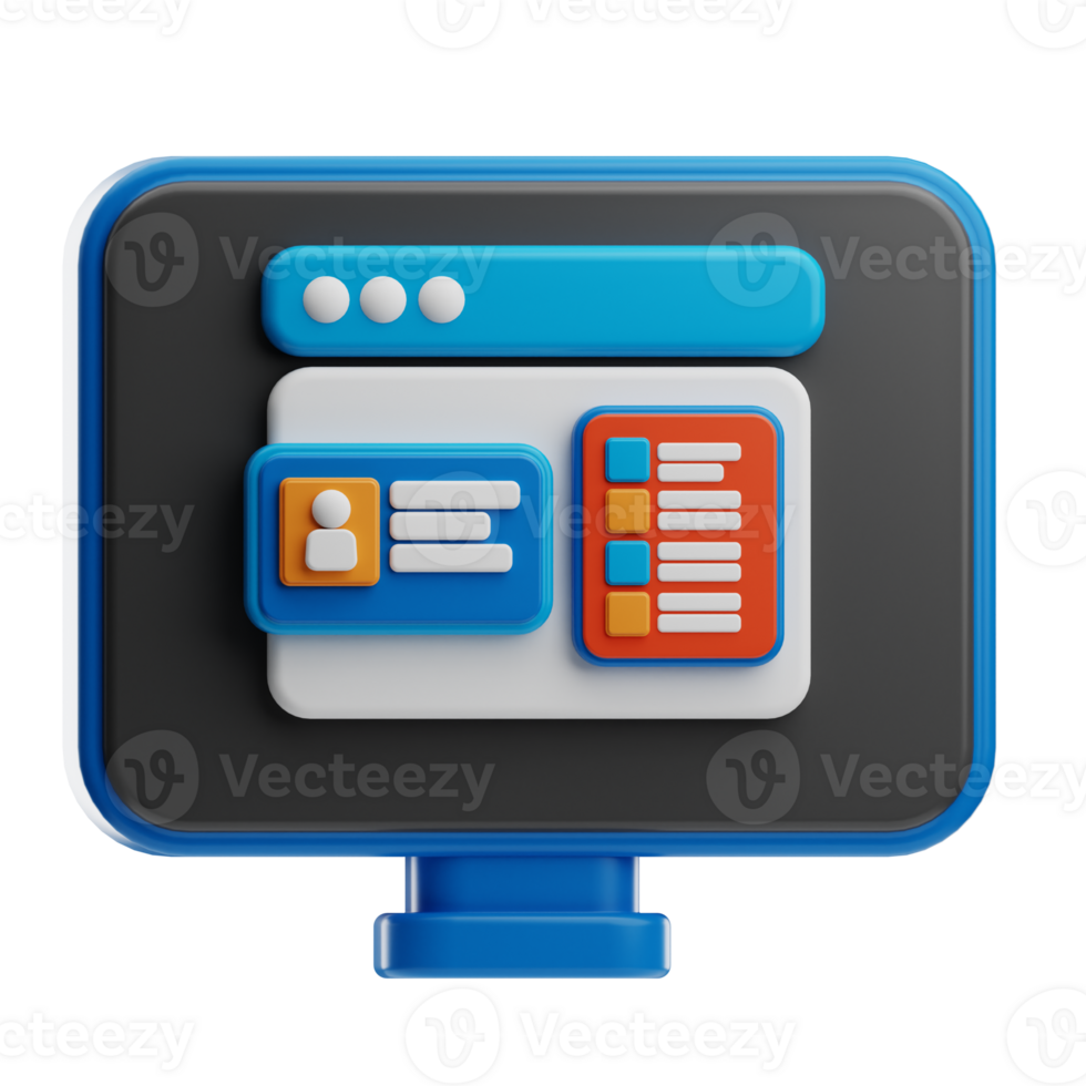 Identity Technology illustration 3D png