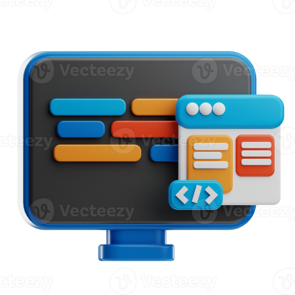 Software development Technology illustration 3D png