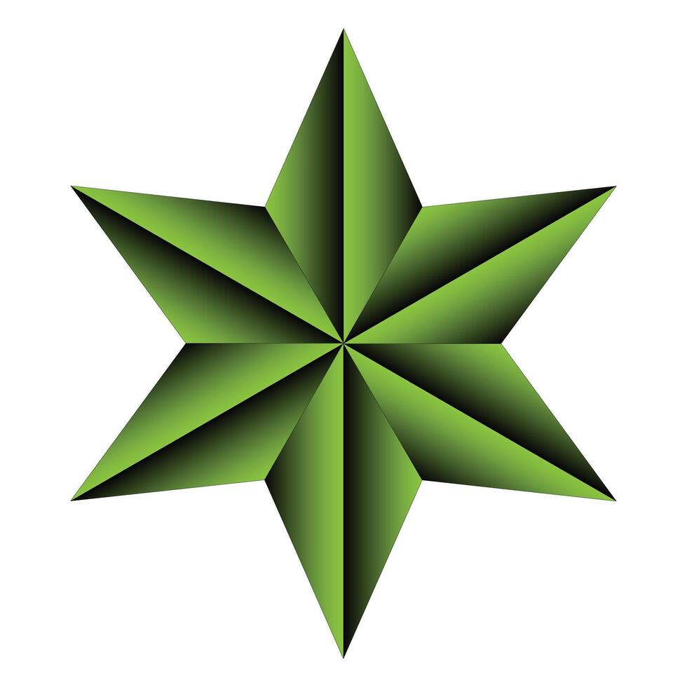 star shape and gradient color for designer vector