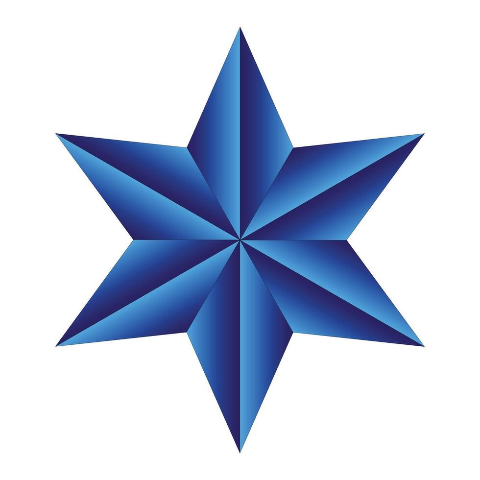 star shape and gradient color for designer vector