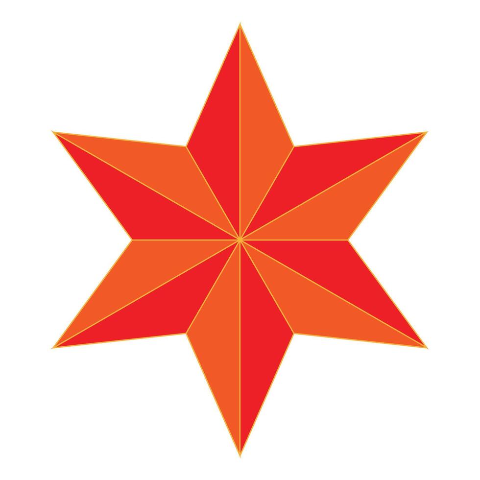 star shape and gradient color for designer vector