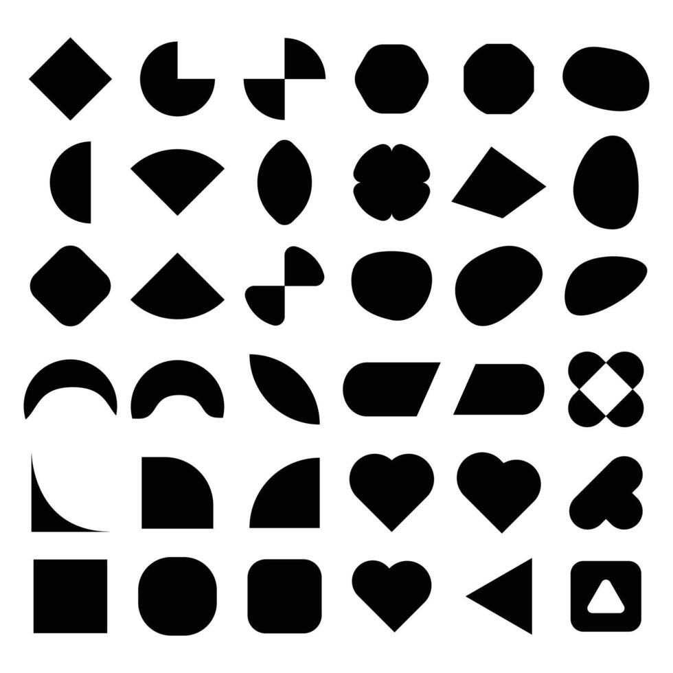various graphics shape for graphics design vector