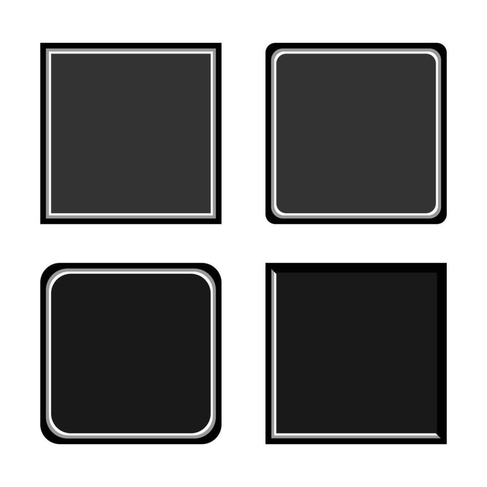 creative photo frame with white border vector