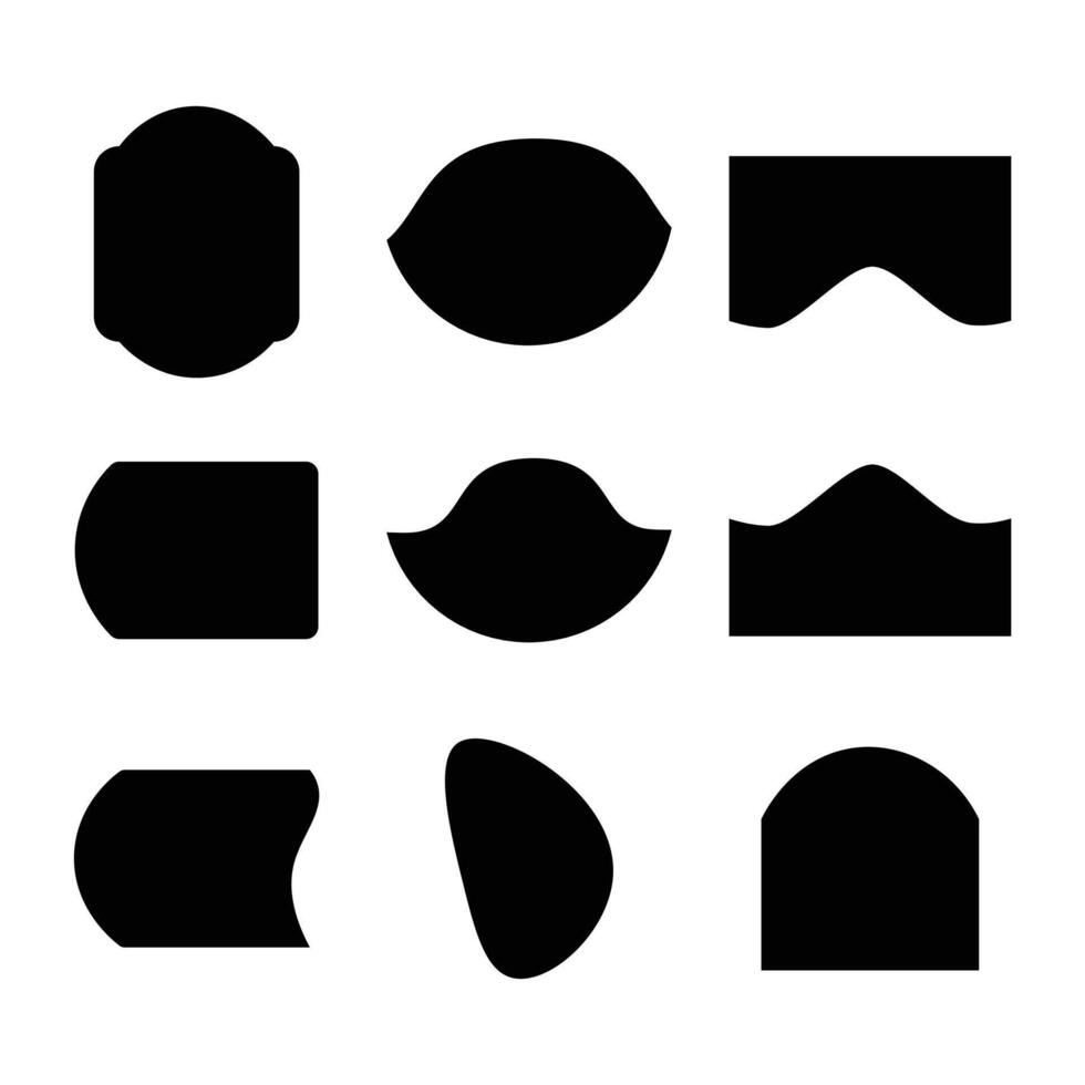 various graphics shape for graphics design vector