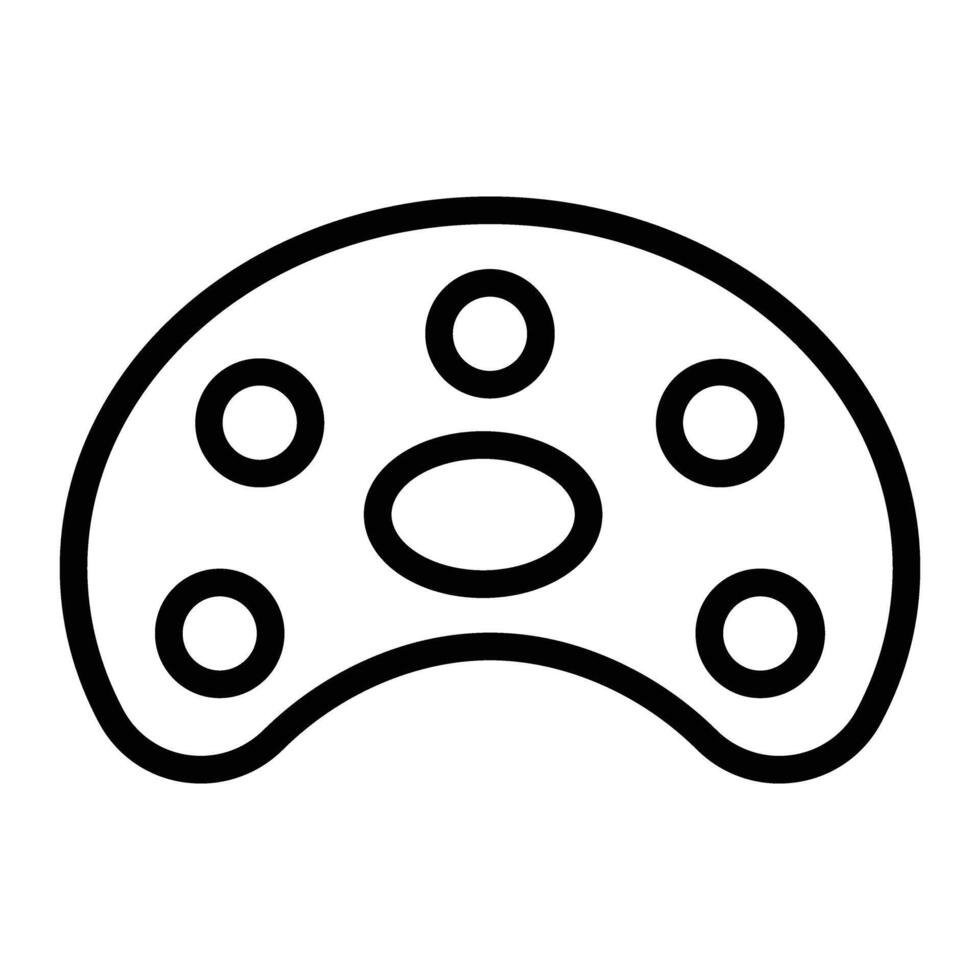 Palette Line Icon vector