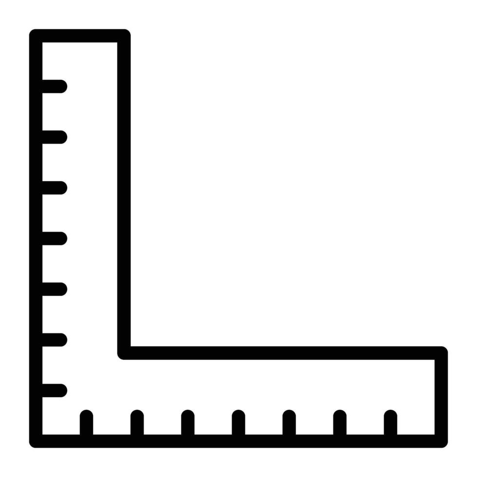 Ruler Line Icon vector