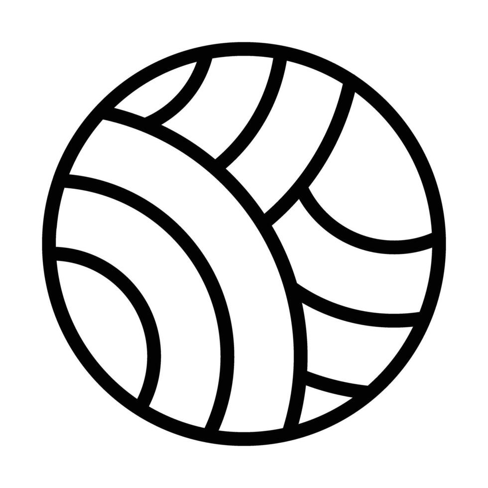 Yarn Ball Line Icon vector