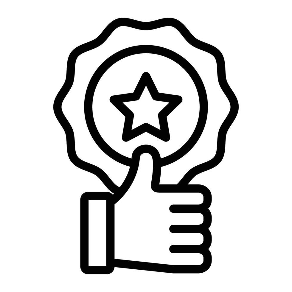 Excellence Line Icon vector