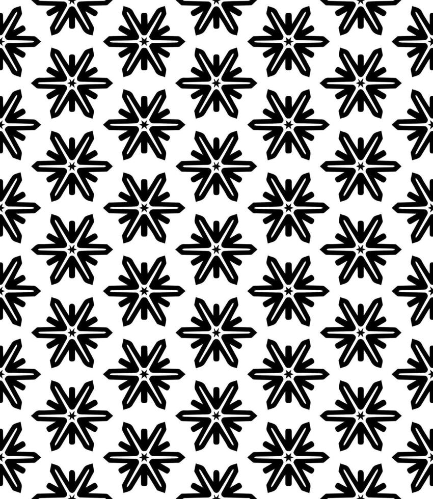 Black and white seamless abstract pattern. Background and backdrop. Grayscale ornamental design. vector