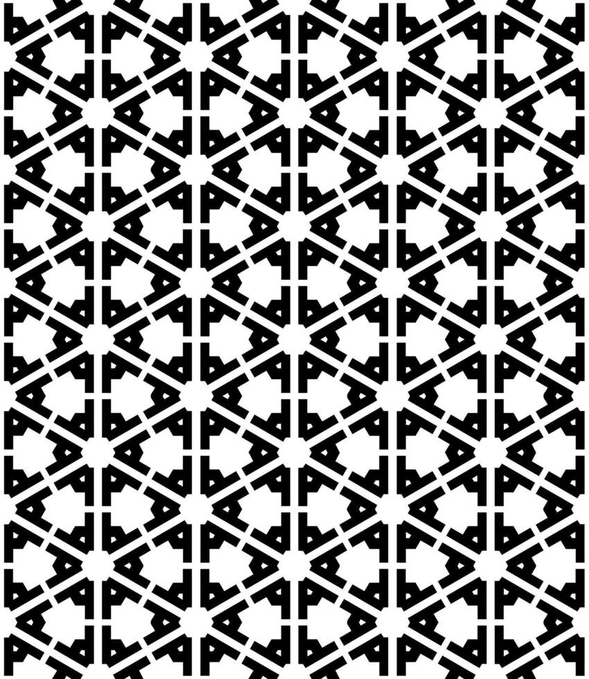 Black and white seamless abstract pattern. Background and backdrop. Grayscale ornamental design. vector