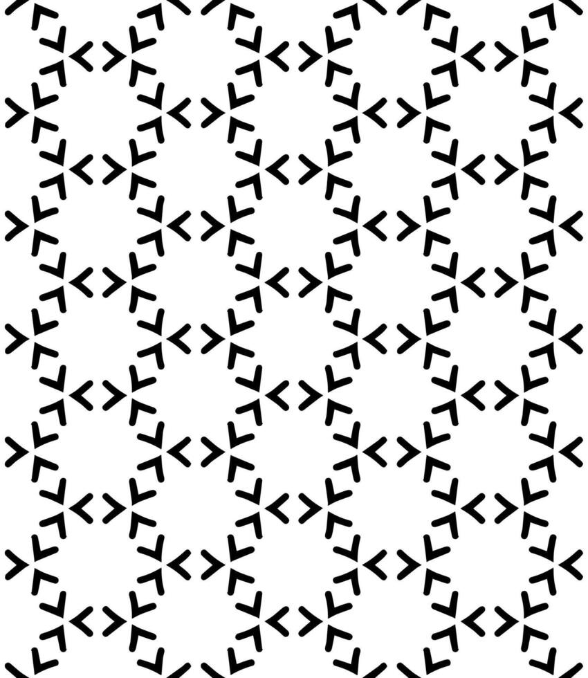 Black and white seamless abstract pattern. Background and backdrop. Grayscale ornamental design. vector
