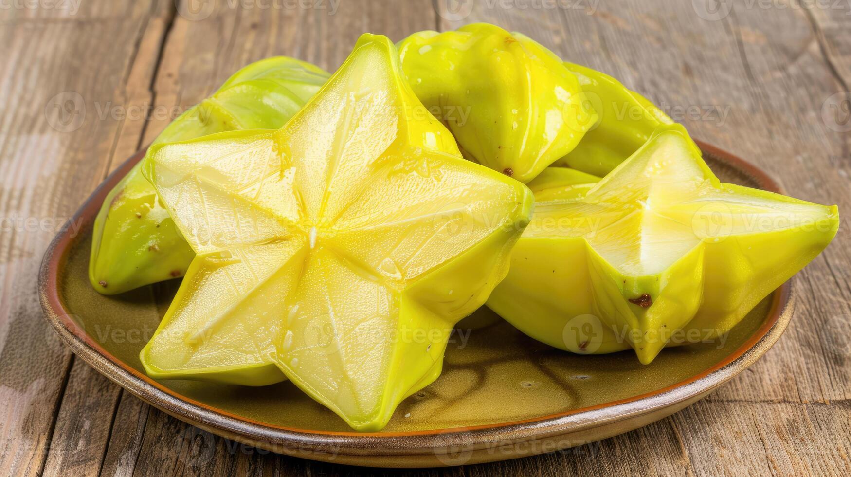 Star fruit, Averrhoa carambola. Fresh exotic fruit photo