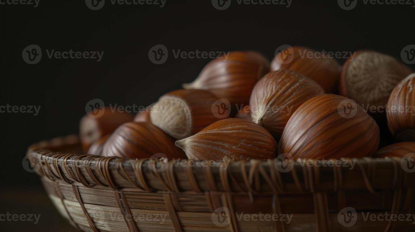 Hazelnut nut, health organic autumn background concept. photo