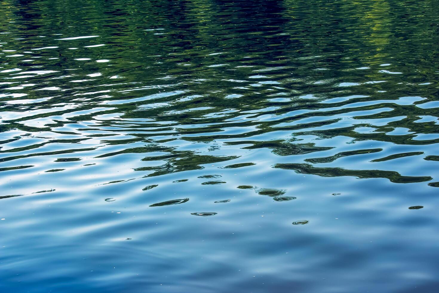 Water ripple texture background. Wavy water surface during sunset, golden light reflecting in the water photo