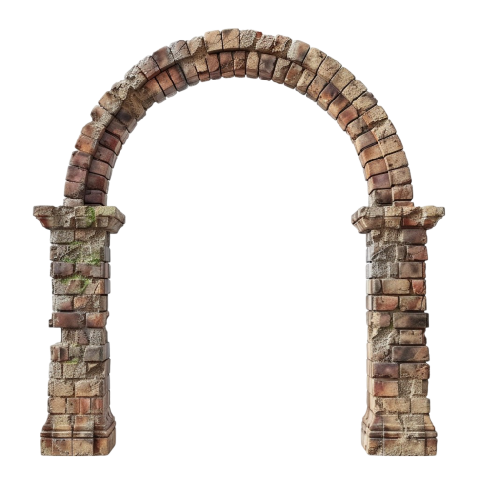 Architecture stone arch On transparent background. png