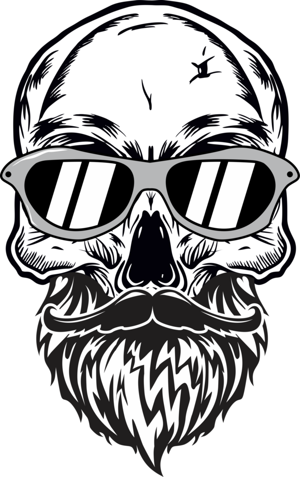 Skull With Sunglasses png
