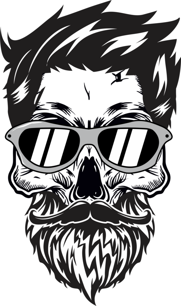 Skull With Sunglasses png