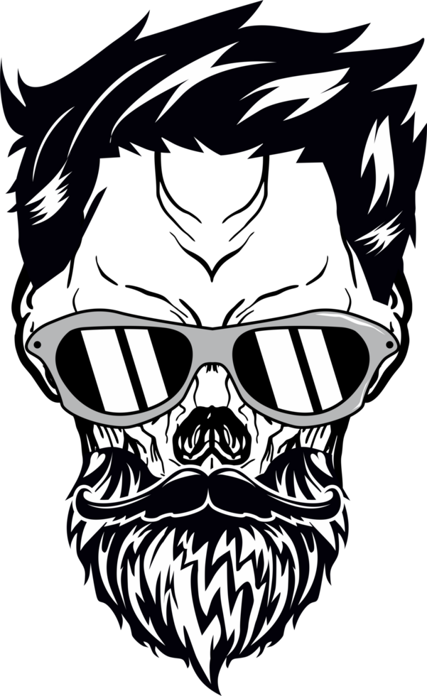 Skull With Sunglasses png