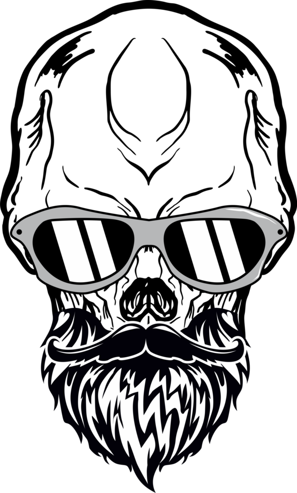 Skull With Sunglasses png