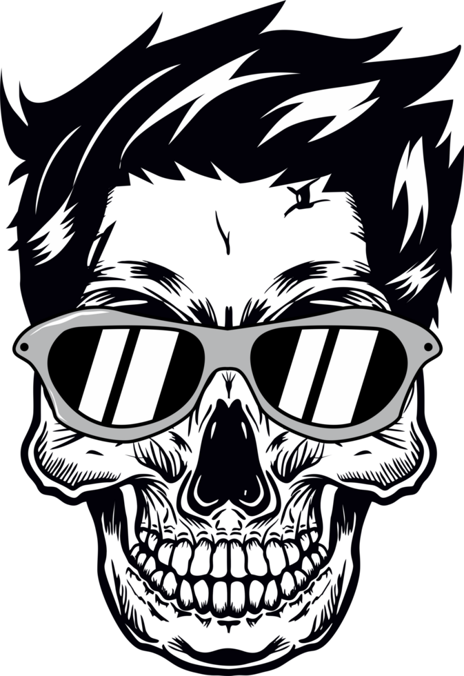 Skull With Sunglasses png