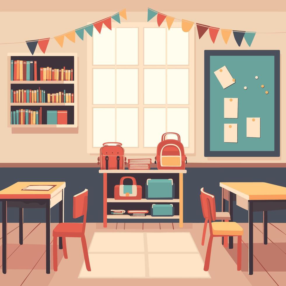 back to school - bag, book and pen vector
