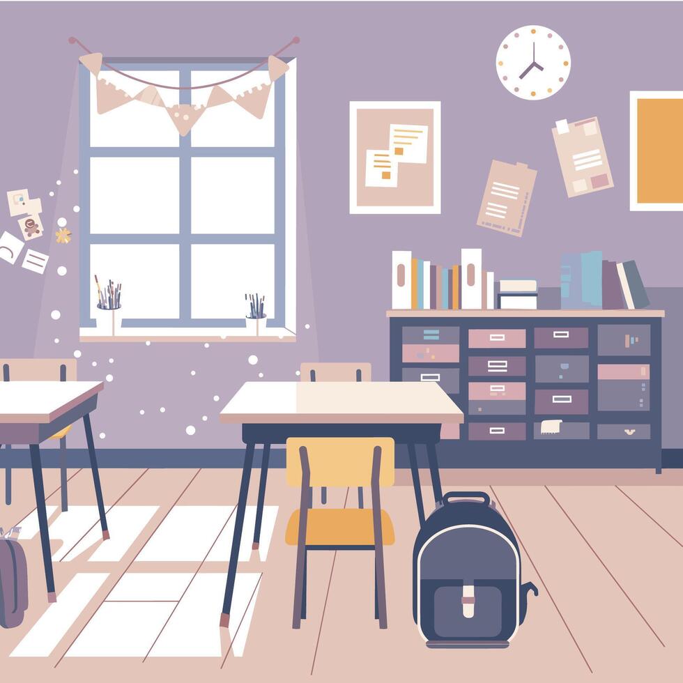 back to school - bag, book and pen vector