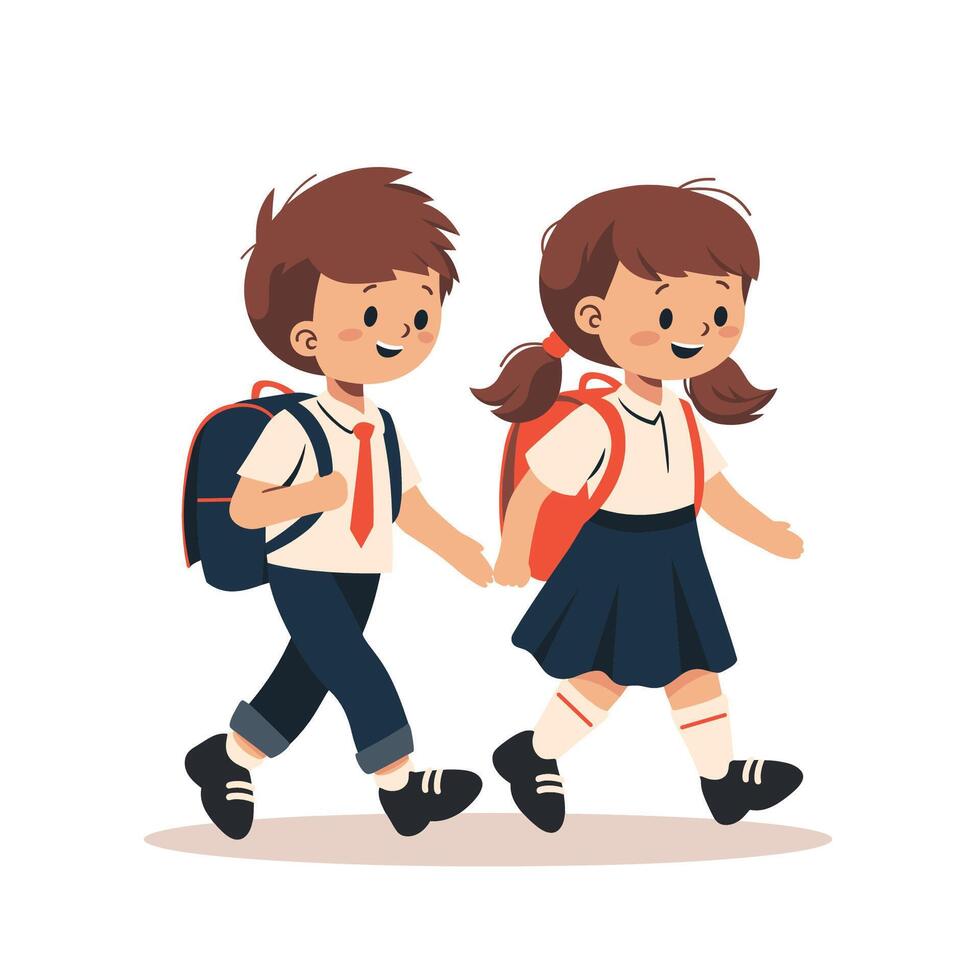 girl boy pictures School Boy And Girl Vector Art, Icons, and Graphics for Free Download