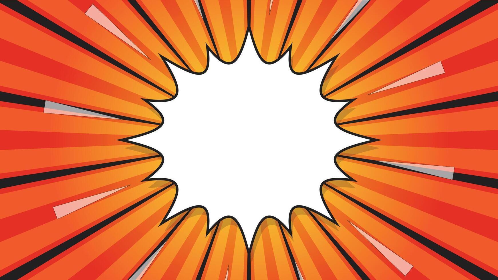 Abstract Comic Background With Blank Speech Bubble Illustration vector
